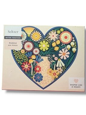 Seltzer 'Better Together' 634-Piece Floral Heart Puzzle